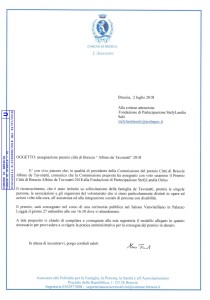 Premio Città di Brescia de Tavonatti 2018 a Fondazione di Parteciazione StefyLandia Onlus