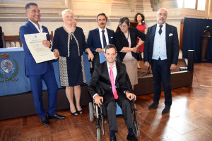 Cerimonia di consegna del premio “Città di Brescia - Albino De Tavonatti”, giunto quest’anno alla sua quattordicesima edizione. Presenti il sindaco Emilio Del Bono e l’assessore alle Politiche per la famiglia, la persona e la sanità e all’associazionismo Marco Fenaroli. Brescia 27 settembre 2018 Ph Christian Penocchio