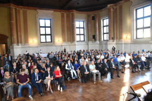 Cerimonia di consegna del premio “Città di Brescia - Albino De Tavonatti”, giunto quest’anno alla sua quattordicesima edizione. Presenti il sindaco Emilio Del Bono e l’assessore alle Politiche per la famiglia, la persona e la sanità e all’associazionismo Marco Fenaroli. Brescia 27 settembre 2018 Ph Christian Penocchio